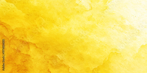 Abstract a mesmerizing display of watercolor washes in various shades of yellow, exuding a sense of warmth, energy, and artistic creativity.