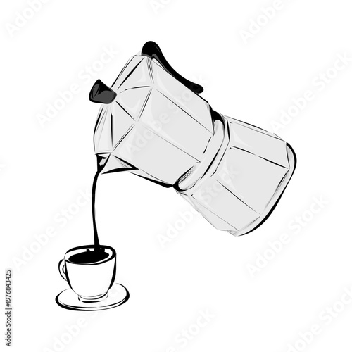 Frischer Italienischer Kaffee 