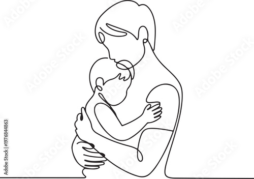 A tender moment between a parent and a newborn baby during breastfeeding.