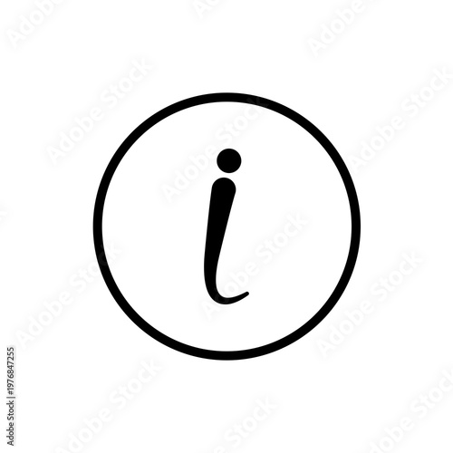 Information icon on transparent background.