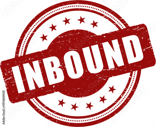 Inbound stamp label vector, Inbound stamp design
