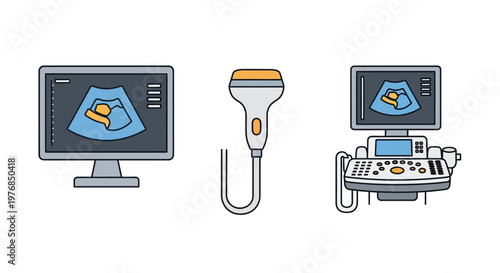 Ultrasound Machine Medical Diagnostic Equipment.