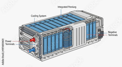 Large Battery Energy Storage System Module.