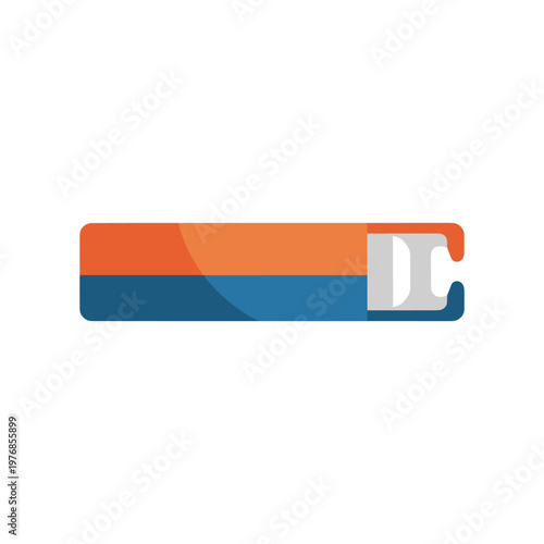 Bottle opener tool for refreshing beverages with ergonomic design, convenient kitchen accessory, vector graphic illustration for drinks and parties.