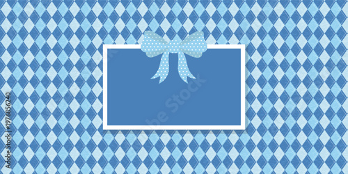 argyle seamless pattern. Christmas harlequin rhombus background. Christmas rhombus seamless pattern in blue, green, orange color vector illustration