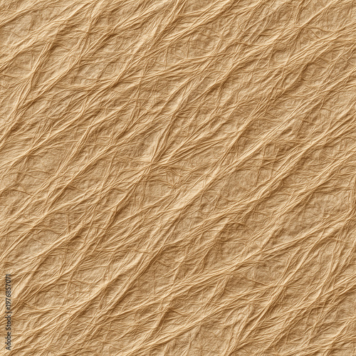 Seamless brown packing paper texture rough wrapping sheet background.
