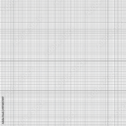 Seamless graph paper grid texture empty notebook page background.