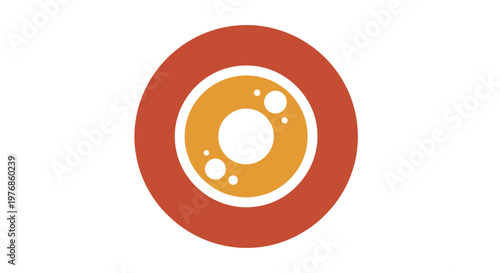 Donut with Sprinkles and Caramel Topping.