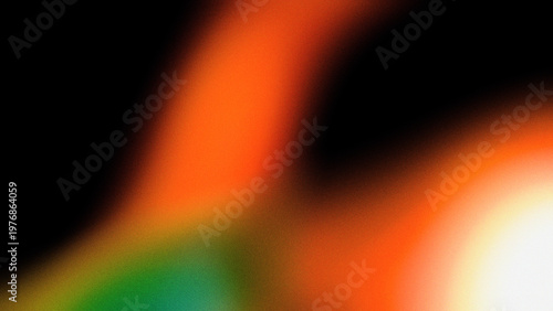 Abstract blur gradient orange green black light glow colorful abstract blur gradient orange green black light glow, soft dreamy modern background