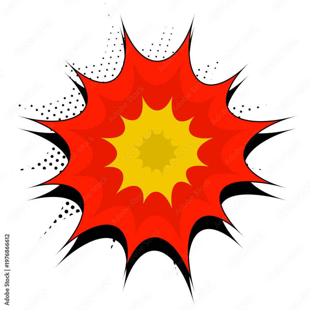 Fototapeta premium Explosion Comic Style Graphic