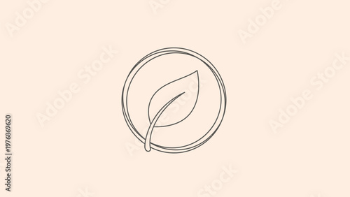 Minimalist Leaf Logo Design - Simple and Elegant Nature Symbol.