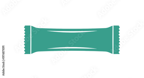 Green Candy Wrapper Illustration.