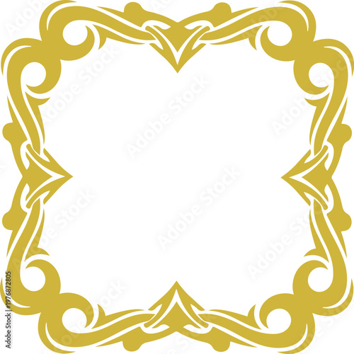 Elegant Gold Decorative Ornate Frame