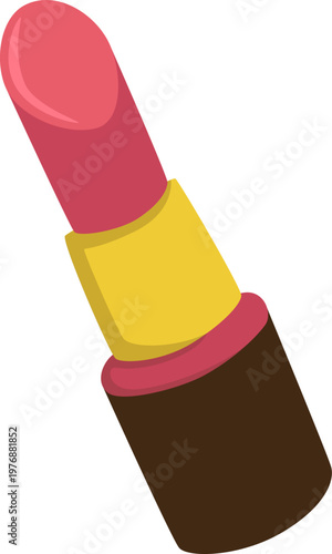 Cute Pink Lipstick Illustration