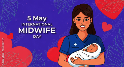 International Midwife Day Celebration with Midwife and Baby