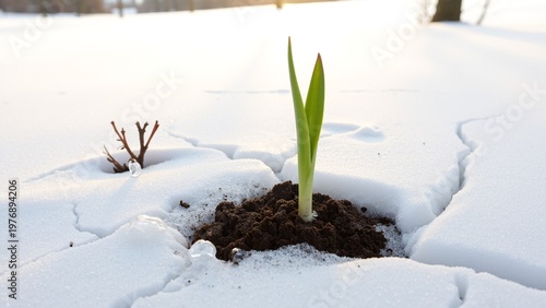 Spring Awakens in Frozen Soil