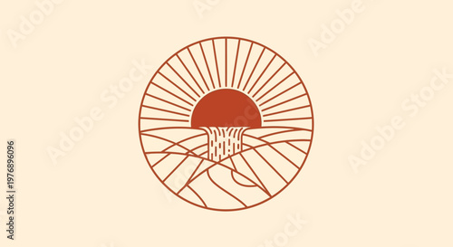 Sunrise Over Desert Landscape, gsk