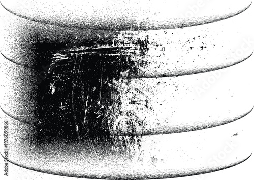 Rolled ink texture print . Distress Grunge background . Scratch, Grain, Noise, grange stamp .Place texture Over any Object to Create Grungy Effect .Rough edges vector. 