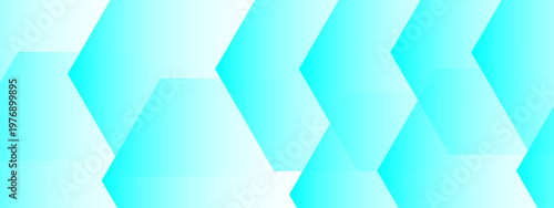 Abstract geometric pattern with vibrant aquamarine hues, dynamic shapes and gradient shading, textured design background.