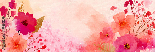 Abstrakter Aquarellhintergrund in Violett und Gold für Muttertag und elegante Grußkarten