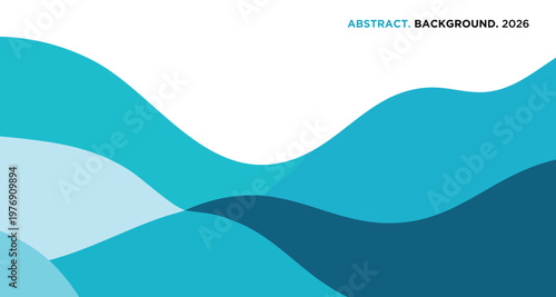 Abstract blue wave pattern background with modern design elements
