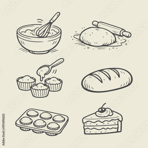 Baking Ingredients and Sweet Treats Display.