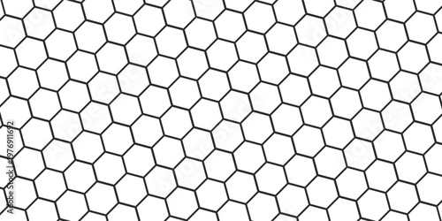 Hexagon seamless pattern. Hexagon shape elements for presentation design. Honeycomb pattern with hexagon mesh. Texture bee comb grid. Honeycomb shape geometric background.