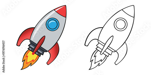 Rocket to the Sky: A dynamic illustration depicts a sleek rocket ship soaring towards the sky, symbolizing adventure, innovation, and the thrill of space exploration.
