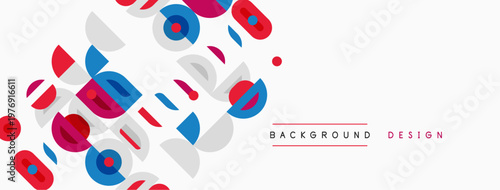 Abstract colorful shapes overlap, creating dynamic background. Modern design elements suggest creativity, energy, visual appeal.