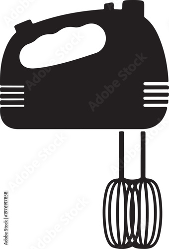 Electric hand mixer with whisk attachment for baking and food preparation in kitchen  efficient tool for mixing and whipping ingredients