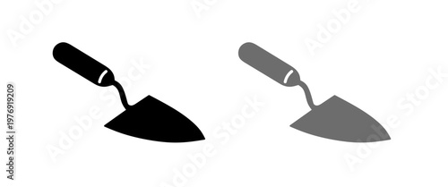 Vector illustration of trowel icon set