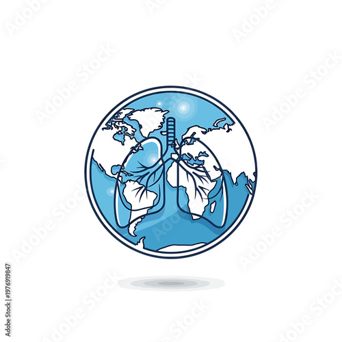 Hari Hipertensi Paru Sedunia Vector Illustration for World Pulmonary Hypertension Day