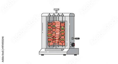 Commercial Gyro Grill - A Culinary Icon for Delicious Meat.