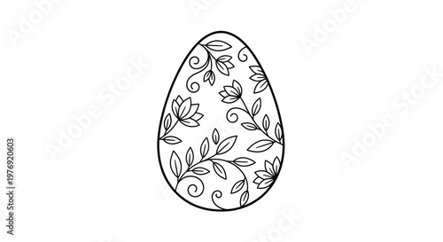 Decorative Easter Egg Design Pattern.