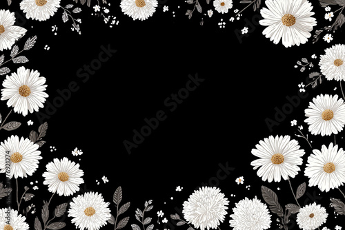Background with daisies on it