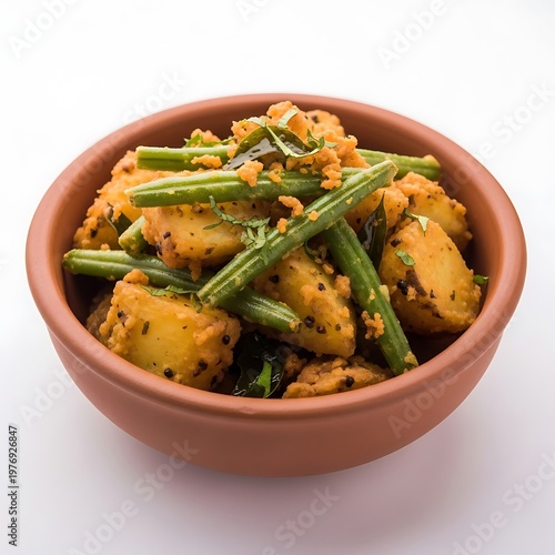 Vegetable Curry in Terracotta Bowl