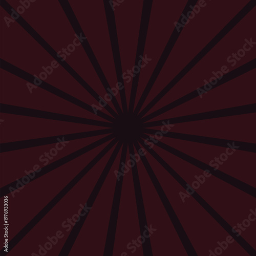 Abstract red sunburst background with radial light rays and bright starburst Backfriday bannar vector illustration for a retro backdrop design featuring orange glow and soft texture pattern 
