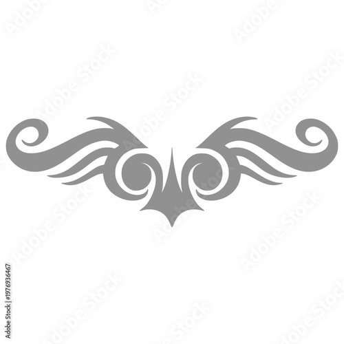 Wing Tribal Tattoo Element Decoration Ornamental Illustration 