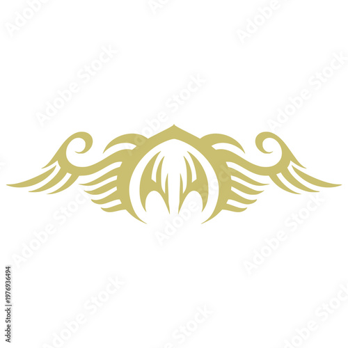 Wing Tribal Tattoo Element Decoration Ornamental Illustration 