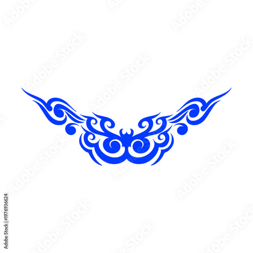 Wing Tribal Tattoo Element Decoration Ornamental Illustration 