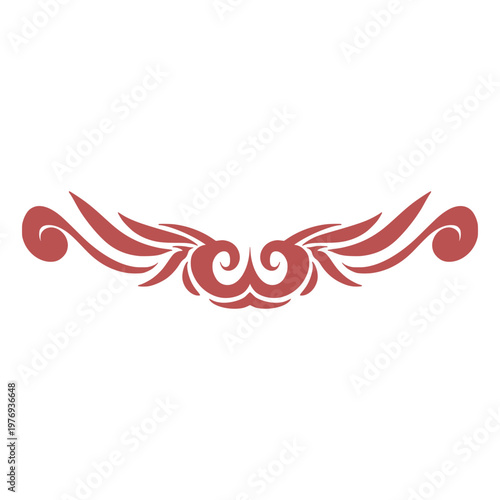 Wing Tribal Tattoo Element Decoration Ornamental Illustration 