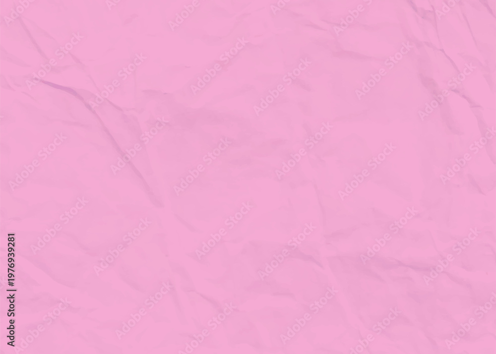 Fototapeta premium Crumpled pink paper texture background with crumpled background wrinkled abstract backdrop
