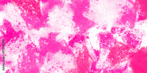 Expressive bright pink abstract thick impasto gouache paint smudges and messy acrylic dabs scattered texture background