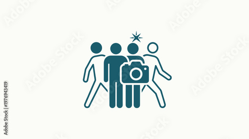 Group Of People with Camera Icon