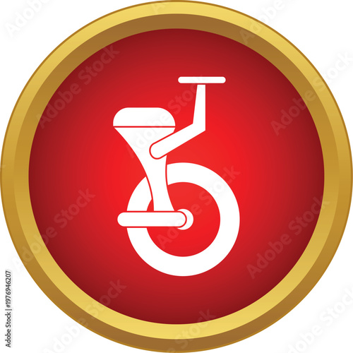 Electric unicycle device representing modern individual urban transport technology