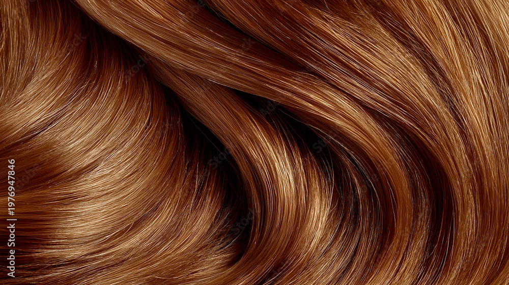 Fototapeta premium hair close-up with shiny healthy texture