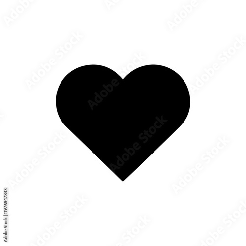 Social media like heart icon showing user engagement and digital communication Vector illustration