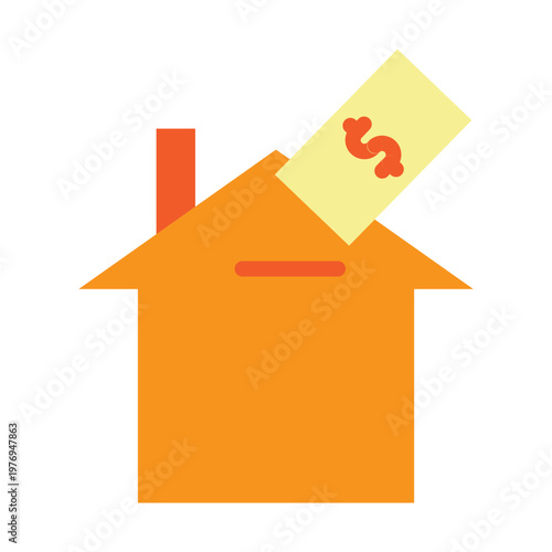 Real Estate Investment Vector Glyph Icon Design
