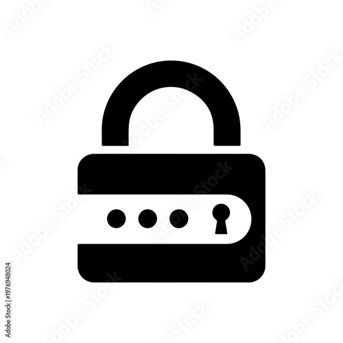 Free Download Secure login password protection icon representing cybersecurity and user authentication Vector illustration - GFXLoad