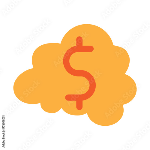 Behavioral Finance Vector Glyph Icon Design